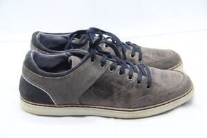 Bullboxer DRESTYN Shoes Men's Size 12 Gray Leather Casual Sneakers Distressed